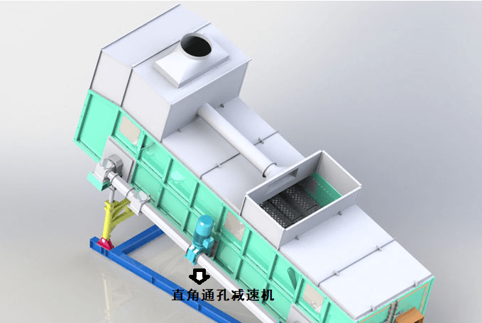 邁傳直角通孔減速機在物質(zhì)比重分篩機上使用.png